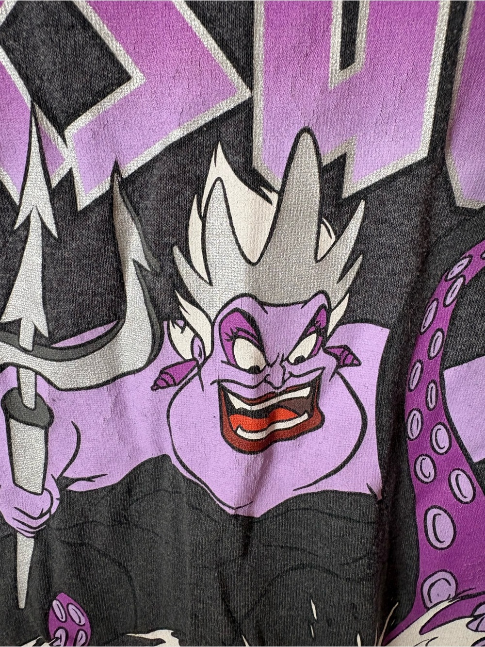 Disney Dark Gray Tee with Purple Ursula Graphic - Picture 6 of 8